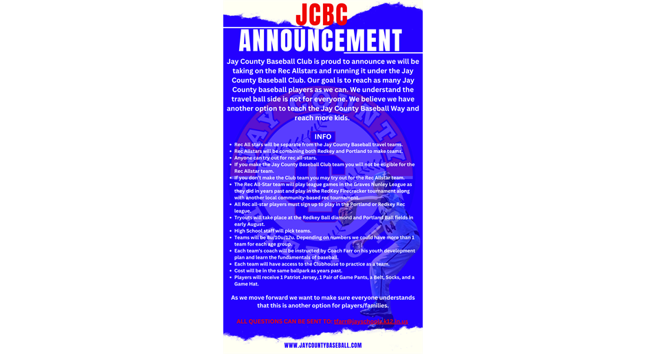 JCBC adds Rec All-Stars to the Club.